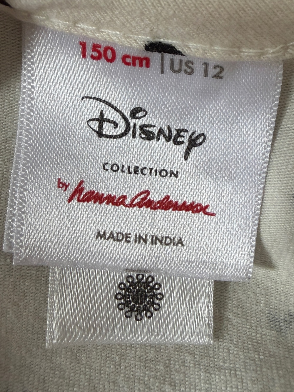 Hanna Andersson Disney Minnie Mouse Dress Girls 12 150 Black White Pocket*O29 - Picture 3 of 3